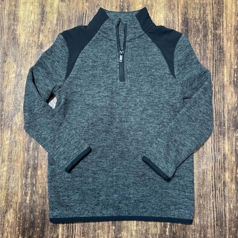 All in Motion Heathered Gray and Black Pullover XS 4/5
